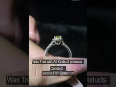 Radiant Cutting Pear Form 2,6 g 925 Silber CZ Ringe Sterling Silber Diamant Ring