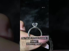 Runde Swarovski Verlobungsringe 2,18 g Paar 925 Silber CZ Ringe