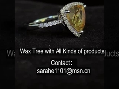 Unisex November Geburtsstein Verlobungsring 4,84 g Gelb Zitrin