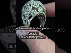 8.35g Kubik Zirkonia Oval Verlobungsringe AAA 1,5 Karat CZ Solitärring