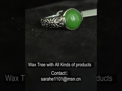 925 Silber Edelstein Ringe 10x10mm Runder Ring in dunkelgrüner Jade