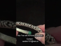 Personalisierte 925 Sterling Silber Armbänder Malachit-Bezels für Damen