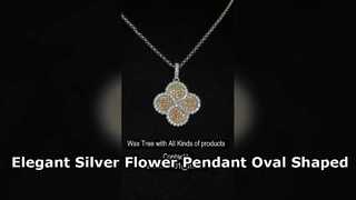 Atemberaubender Glücksblumenanhänger aus 925er Silber mit CZ-Steinen