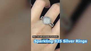 925 Silber CZ-Ringe, eleganter Glanz