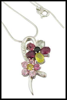 Einfache / Elegante 925 Silber Edelstein Anhänger mit und Kissen Weiße Jade Steine
