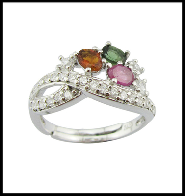 925 Silber Edelstein Ringe Schmuck Typ Ringe für Frauen