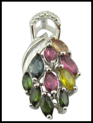 925 Sterling Silber Kissen Weiß Jade Marquise Edelstein Anhänger Halskette für stilvolle Dame