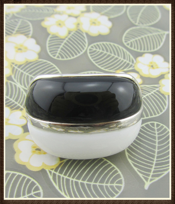 Oval 925 Silber Edelstein Ringe für Gelegenheits- und Jubiläumsfeiern Schwarze Agate & Weiße Agate Sterling Silberringe