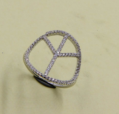 Sterling Silber Rundgeschliff Kubisches Zirkonia Funkelnde Ringe einfache Silberringe Frieden Ring Stapelring Silber stapelbarer Ring