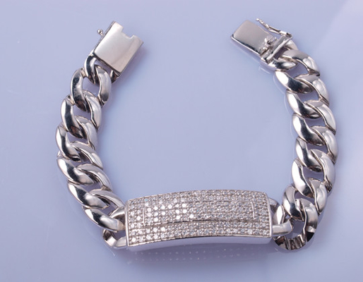 das 17cm Männer 30g 925 Sterling Silver Charms For Bracelets Anti-allergisch