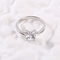 Schmetterling formte einzigartige Hochzeit Ring Set der Verlobungsring-2.30g 925 Sterling Silver CZ
