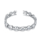 Silbernes CZ Armband Tiffany Couple Bracelets Flowers 925 für Frauen