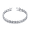 Ovale silbernes CZ Armband Pandora Charm Bracelet Prong Settings 925 für Frauen