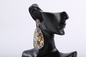 Bunte Mode-Band-Ohrring-handgemachter Schmuck 925 Sterling Silver Gemstone Earrings