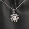 Weinlese purpurrote CZ 925 Sterling Silver Gemstone Pendant Necklace für Frauen