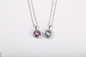 Runder Mehrfarbenedelstein-Anhänger 925 Sterling Silver Pendant Necklace Jewelry für Frauen