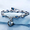 Frauen 925 silbernes CZ-Herz-Armband AAAA+ Sterling Silver Cubic Zirconia Bracelet