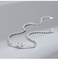Unbedeutende Persönlichkeit 925 Sterling Silver Bracelet Love Knot bördelt Kettenschmuck