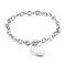 Sterling Silver Chain Bracelet Extraordinary-hohes des Herz-Charme-925 poliert