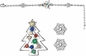 Weihnachtsbaum-Armbänder für Kindermädchen-Schneeflocken-Stern Jingle Bell Adjustable Xmas