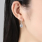 Schmuck-Satz Diamond Earrings And Pendant Set Crystal Teardrop Pendant Silvers 925