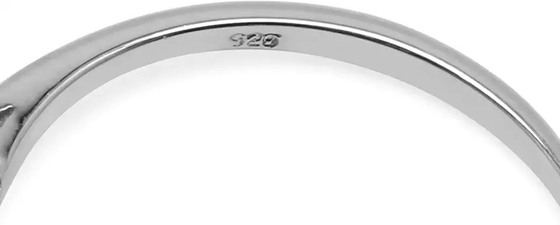 6.0mm 925 Sterling Silver Engagement Ring, fester Sterling Silver Zircon Ring