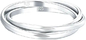 Dünnes Sterling 925 silberne CZ-Ringe, 4.20g fester Sterling Silver Rings