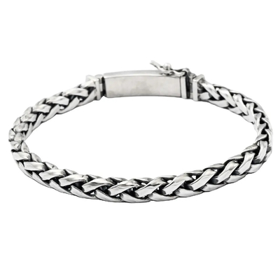 Neu entwarf 925 das Silber-Mann-Armband-personifizierten Spitzenschmuck