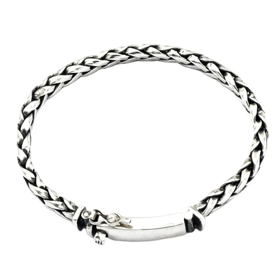 Neu entwarf 925 das Silber-Mann-Armband-personifizierten Spitzenschmuck