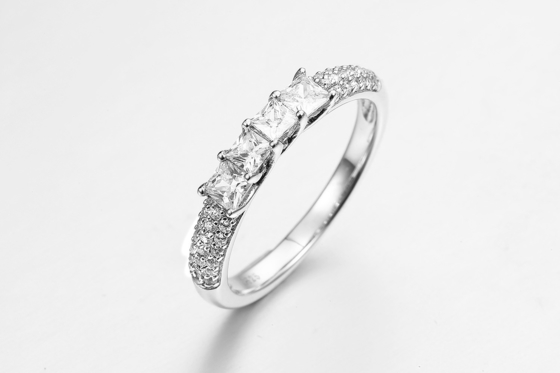 Stack Ringe 2 Großhandel Schmuck Luxus Frauen Ring Edelstein Kristallstein Mischfarbe Zirkon Mädchen Ring Kaufen Ringe in großen Mengen