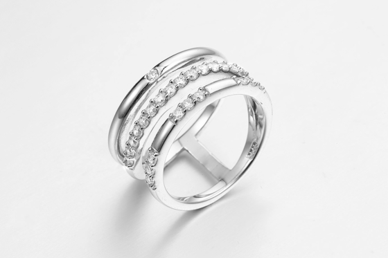 Custom 925 Sterling Silber Klassiker Großer Ring Chunky Schmuck Steine Stapel Cubic Zirkonia Frauen Ring und Männer Ring 925