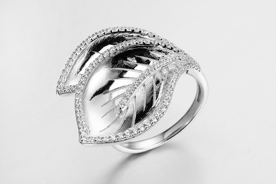 Klarer CZ Birnenförmiger 925 Silberband Ring Unisex / Damen Schmuck 2mm Breit
