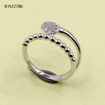 Radiant Cut Pear in Form von CZ Silber Ringen Prong Set 925 Sterling Silber Feinschmuck