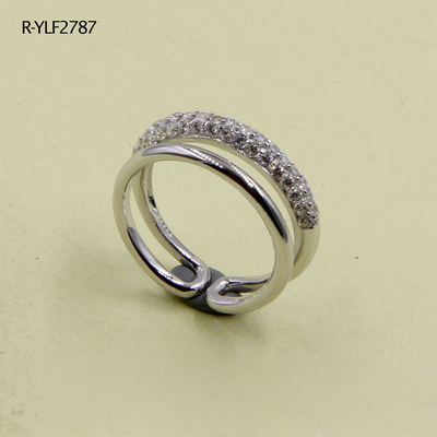 Radiant Cut Pear in Form von CZ Silber Ringen Prong Set 925 Sterling Silber Feinschmuck