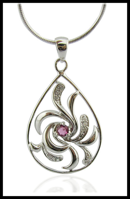 Tourmaline Ketten Art Natur Silber Edelstein Medaillon und raffinierte Lady Girl Silber Edelstein Halskette