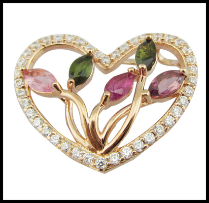 Tourmaline Ketten Art Natur Silber Edelstein Medaillon und raffinierte Lady Girl Silber Edelstein Halskette