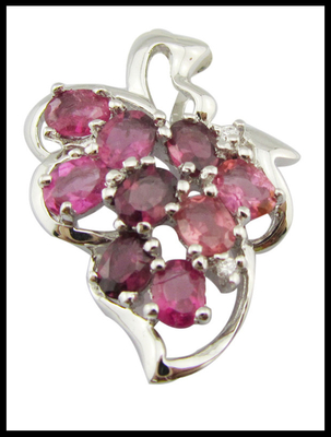 Echtes Silber Edelstein Charme Hauptstein Form Marquise