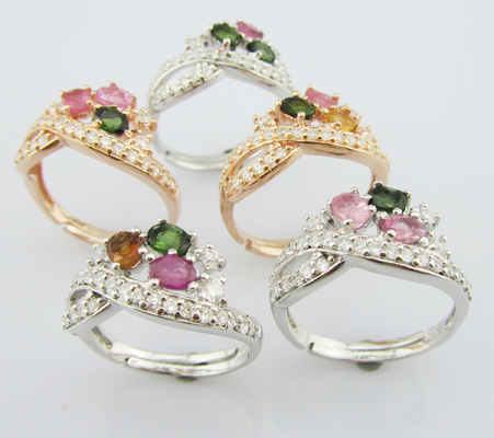 925 Silber Edelstein Ringe Schmuck Typ Ringe für Frauen