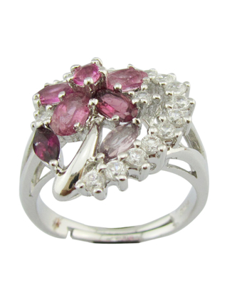 Schmuck Art Ringe 925 Silber Edelstein Ringe für Gelegenheits-/Party-Anlässe Chunky Sterling Silberringe Silber Edelstein Ringe