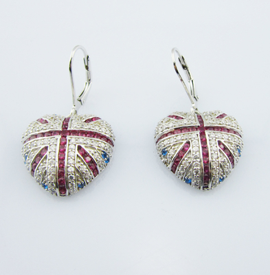 925 Sterling Silber Klassiker Dangle Ohrringe mit Hummerklemm