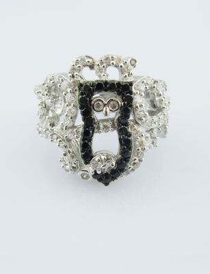 Elegant Rhodium Plattiert 925 Silber Schmuck Set Klassik Design Bezel Setting Stud Ohrringe