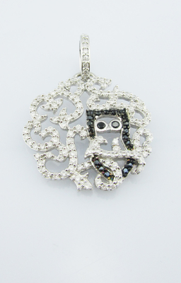 Elegant Rhodium Plattiert 925 Silber Schmuck Set Klassik Design Bezel Setting Stud Ohrringe