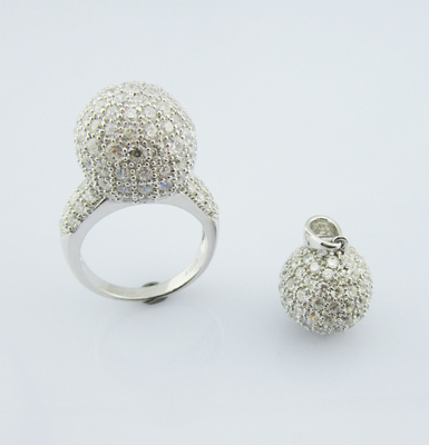 Elegante Silber 925-Stud-Ohrringe mit Hummer-Klammerkette