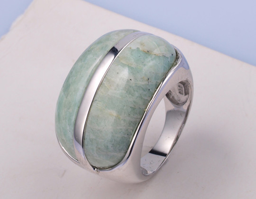 925-Silber-Edelstein-Ringe mit Rhodiumplattierung für Gelegenheitsfeiern und Hochzeitstage