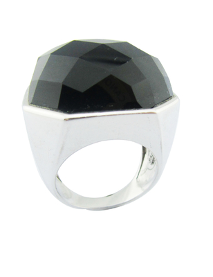 925 Silber-Weiß-Schwarz-Agat-Ringe für Frauen Sterling-Silber-Dummelfinger-Ringe Einzigartige Sterling-Silber-Ringe