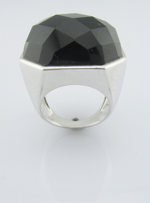 925 Silber-Weiß-Schwarz-Agat-Ringe für Frauen Sterling-Silber-Dummelfinger-Ringe Einzigartige Sterling-Silber-Ringe