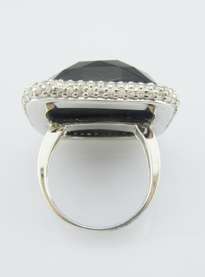925 Sterling Silber Ringe mit schwarzem Agat Edelsteinen Silber Edelstein Ringe Sterling Silber Liebesring