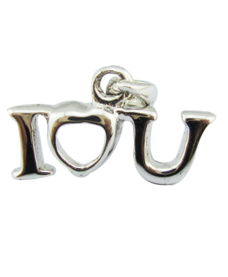 Ich liebe dich Anhänger Glanz Sterling Silber A Z Alphabet Anhänger Schmuckstücke Liebesgeschichte Eisaushänger