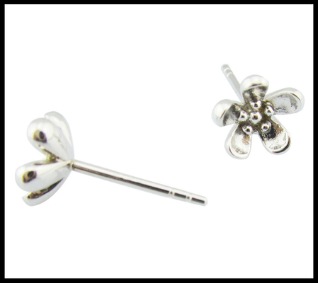 Portable 925 Silber CZ Ohrringe Stud Ohrringe Kleines Vorteil Echte Sterling Silber Ohrringe Kleines Silber Ohrringe