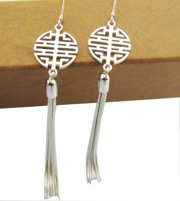 Fashion 925 Silber CZ Ohrringe für Gelegenheitszeiten